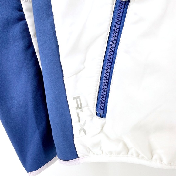 RLX Ralph Lauren Women's White Blue Golf Pullover Jacket Quarter Zip‎ NWT - Picture 6 of 16